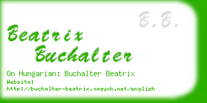 beatrix buchalter business card